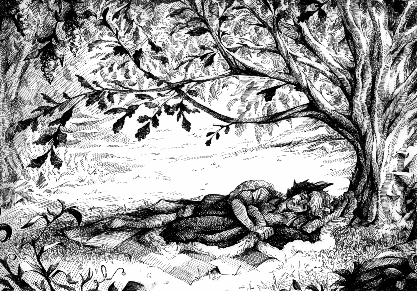 Under the oak - original work