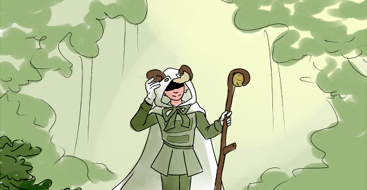 A preview image of the Lovewood protagonist amidst the woods.